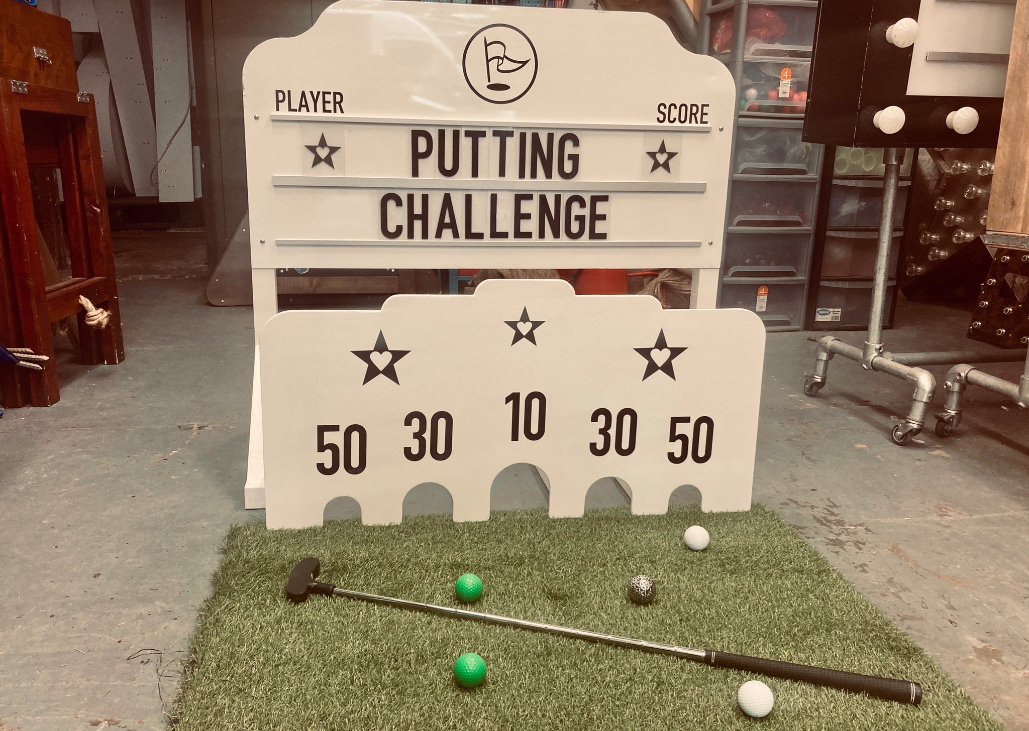 Mini Putt Raffle MINI GOLF Putting Challenge - GO2 Event Hire