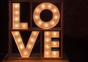 5ft LOVE light up letters  for weddings