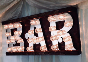 Light Up BAR Sign Hire