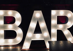 5ft Letters BAR for Hire