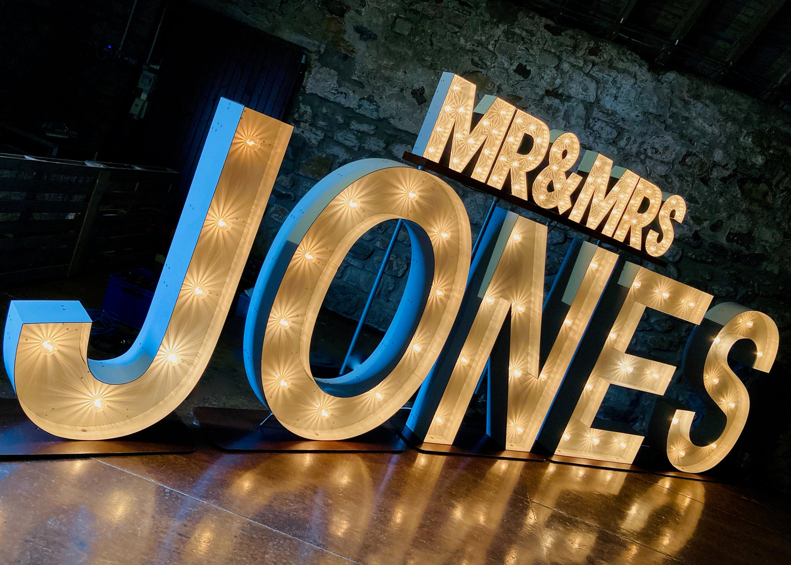 MR&MRS Light Up Letters