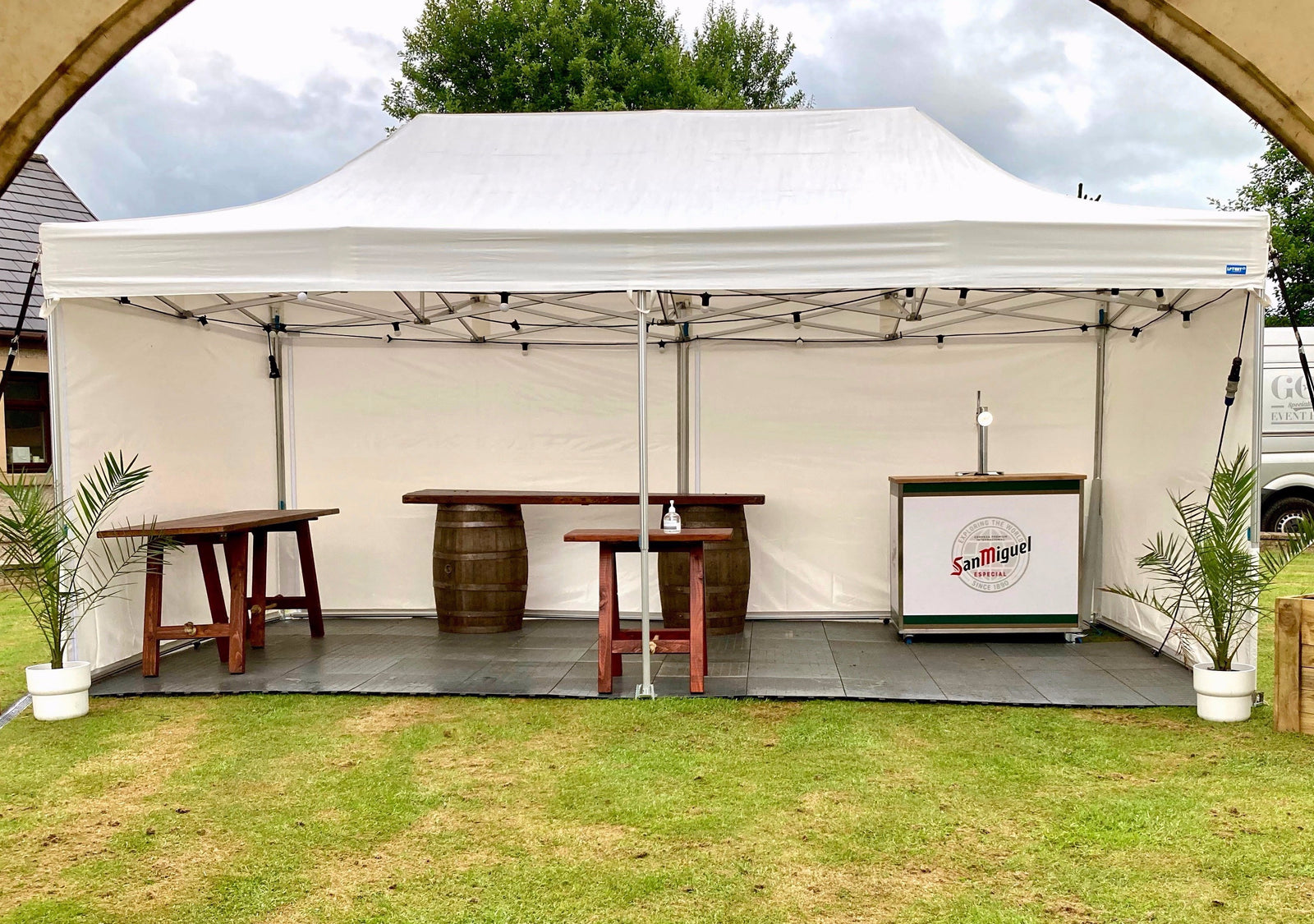 Gazebo Hire with flooring Glasgow