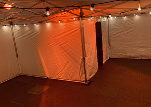 Marquee hire with Flooring Heating & Lights
