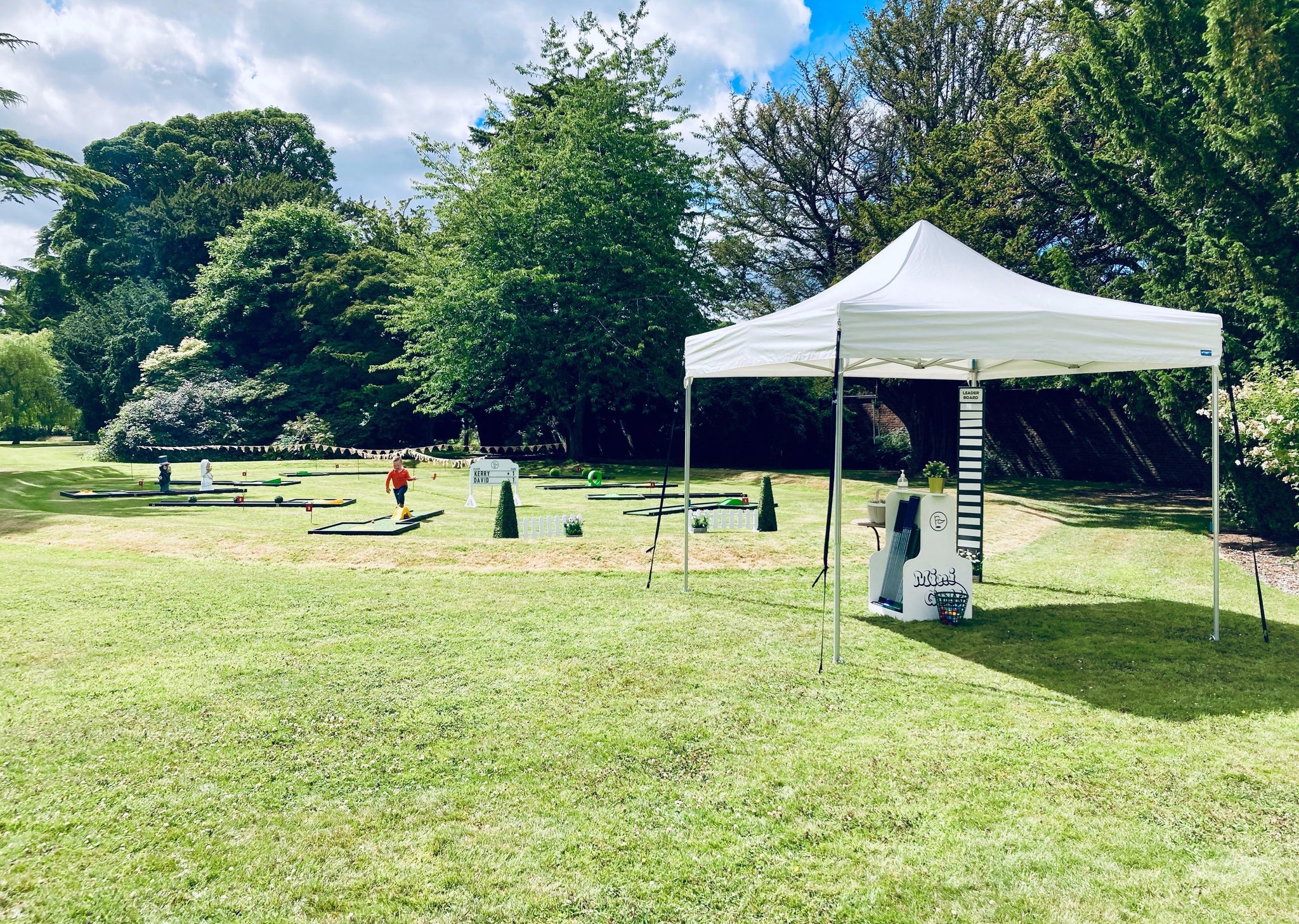 Mini Golf Entrences Mini-Golf Entrance Marquee - GO2 Event Hire