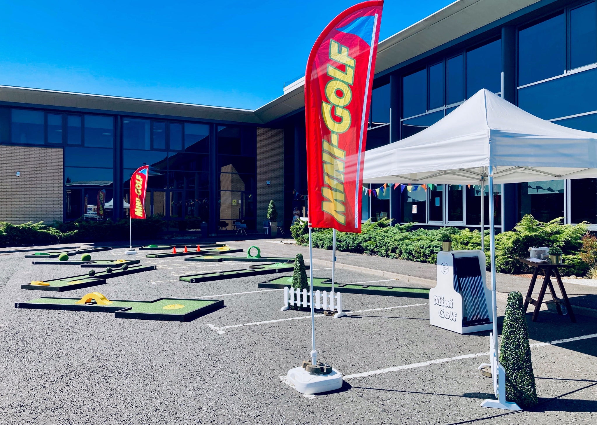 Mini Golf Entrences Mini-Golf Entrance Marquee - GO2 Event Hire