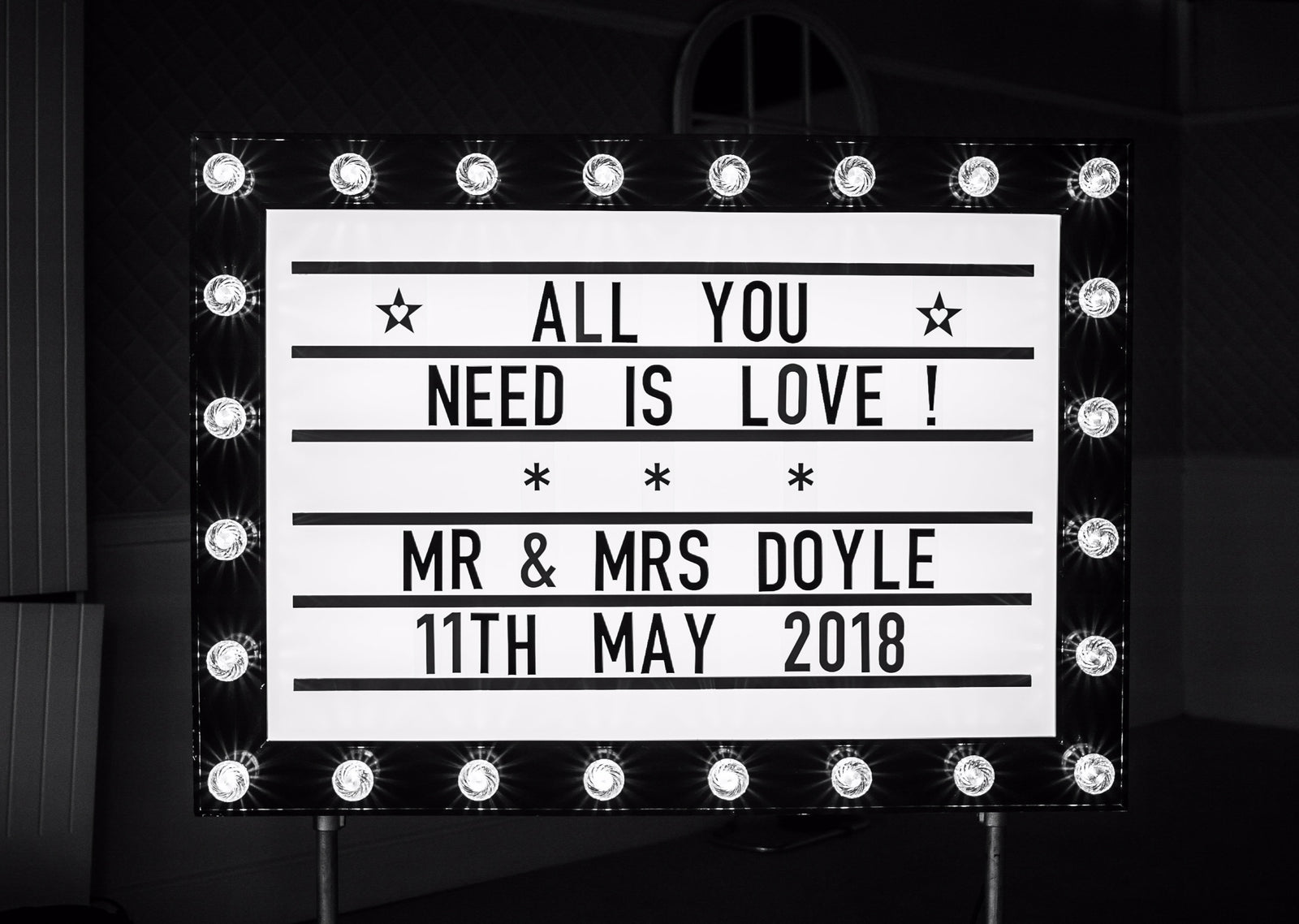 Retro Cinema Signs for Hire Glasgow