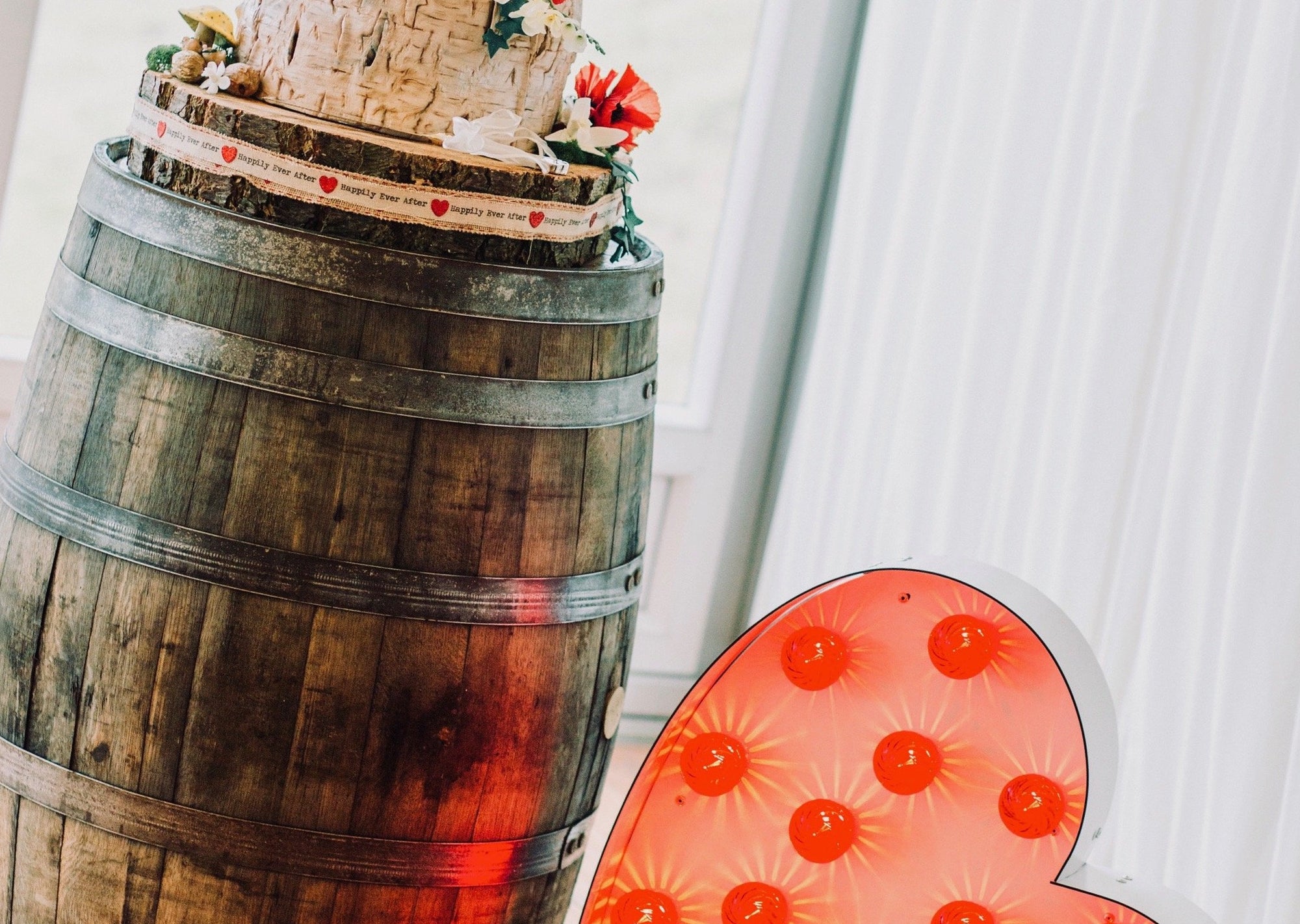 Whiskey Barrels for Cake Table For Hire