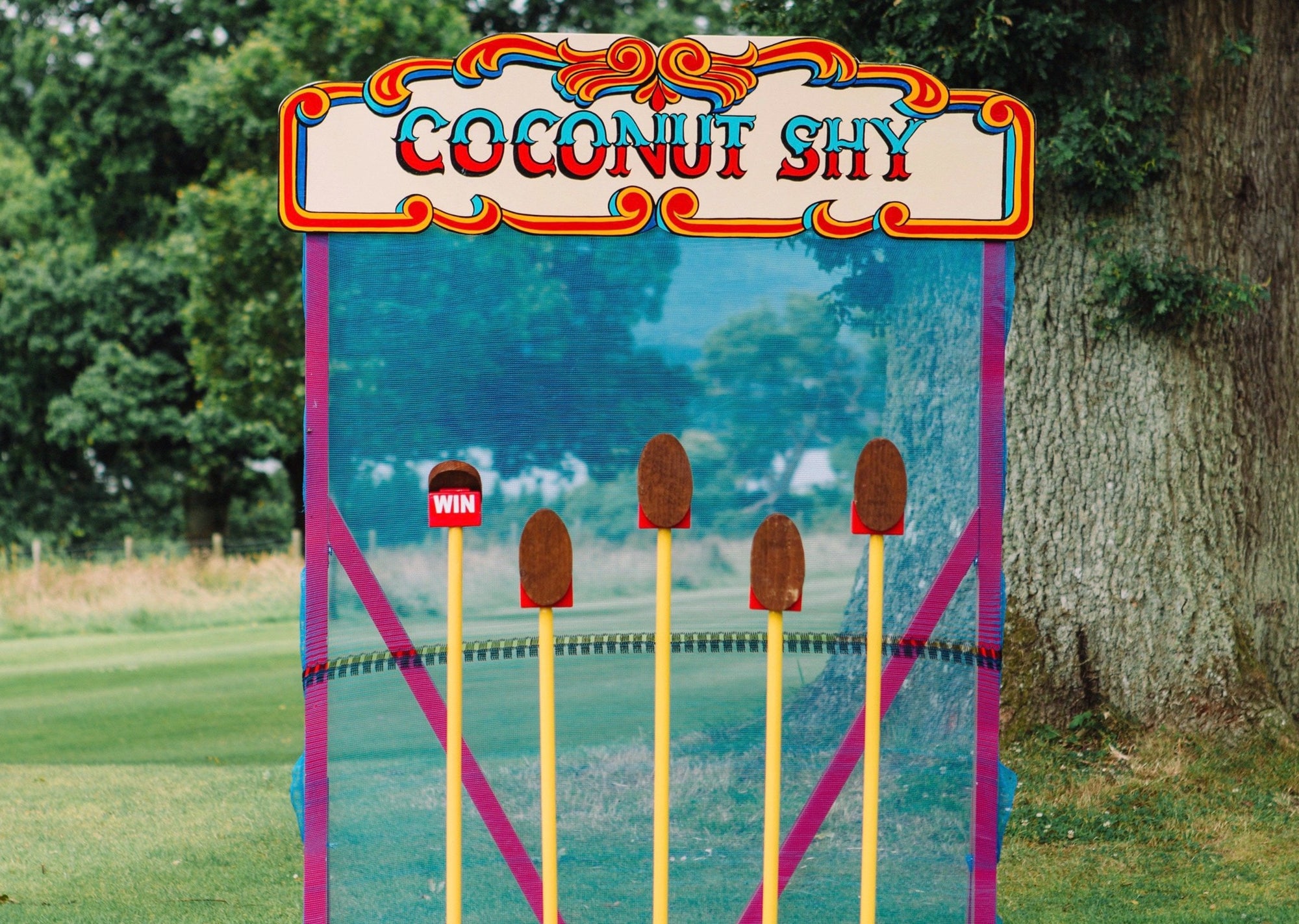 Coconut Shy Game for Hire at Weddings & Events