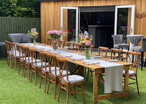 Outdoor Trestle Table Hire Glasgow.